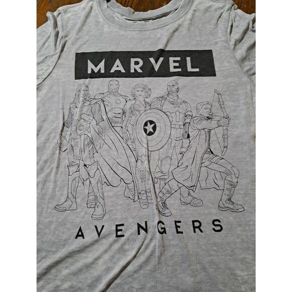 Juniors Medium Marvel Avengers Age of Ultron Short Sleeve Semi Sheer Tee Tshirt - Picture 2 of 5